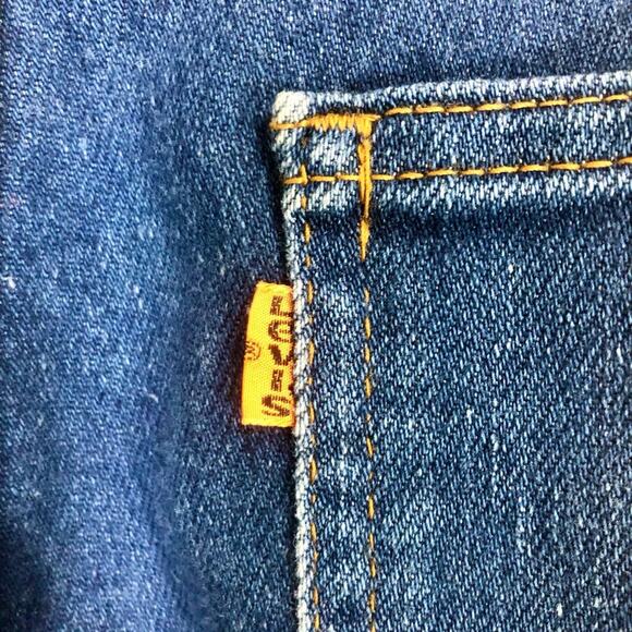 Vintage 70's Levi's Prospector Jeans Orange Tab Single Stitch Straight Leg 32x33 - Picture 4 of 10